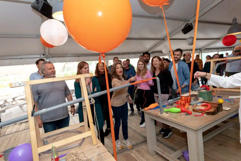 Chain reaction UP Events bedrijfsuitje Amsterdam Weesp