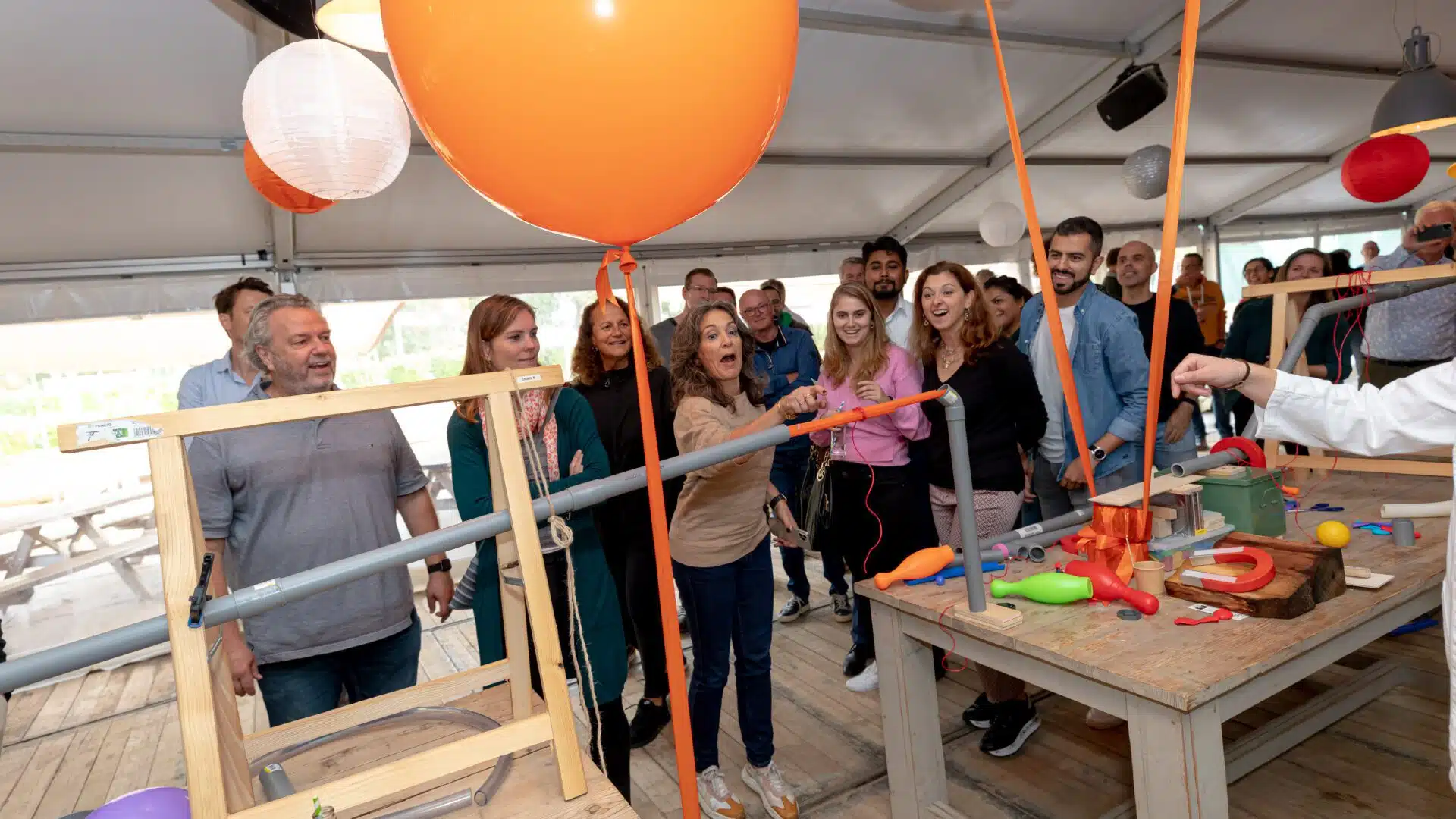 Chain reaction UP Events company outing Amsterdam Weesp