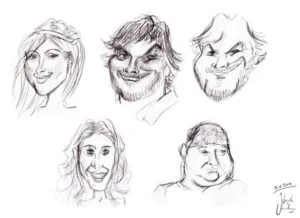 Karikatuur tekenen workshop Bedrijfsuitje Amsterdam