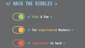 Hack the riddles type