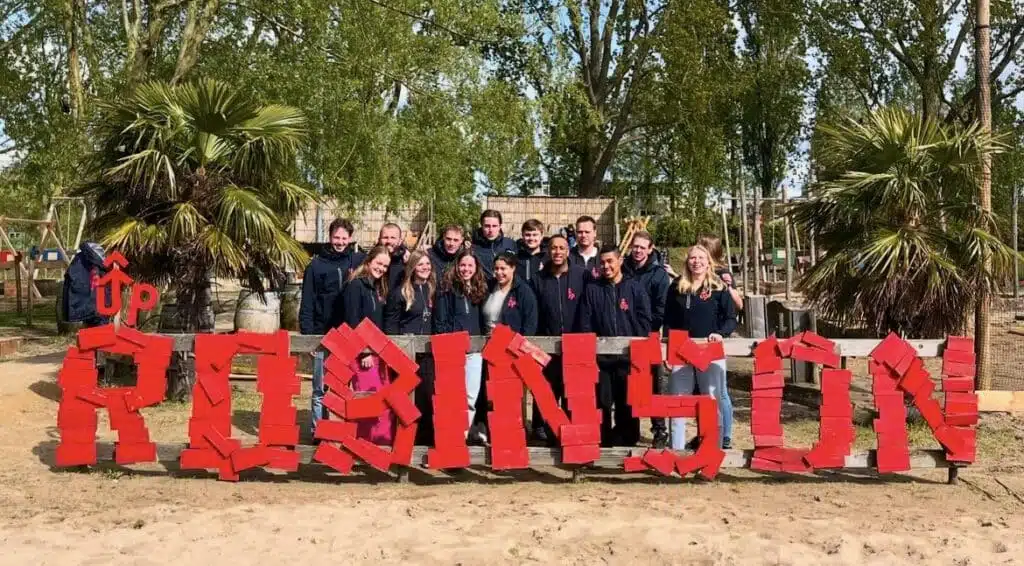 Team foto van UP Events in Amsterdam