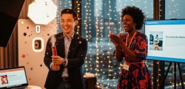 Adding surprise elements to corporate parties