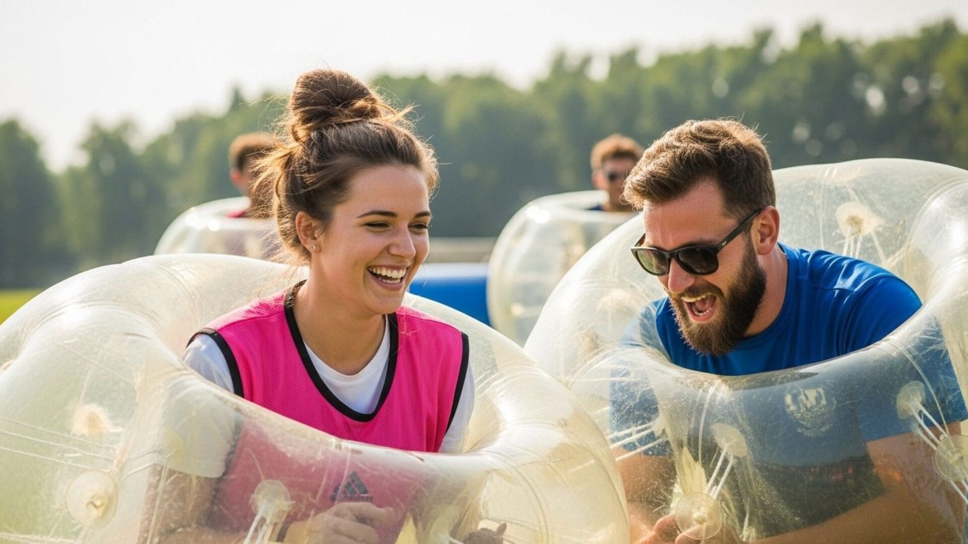 Bubble football team challenge ideas