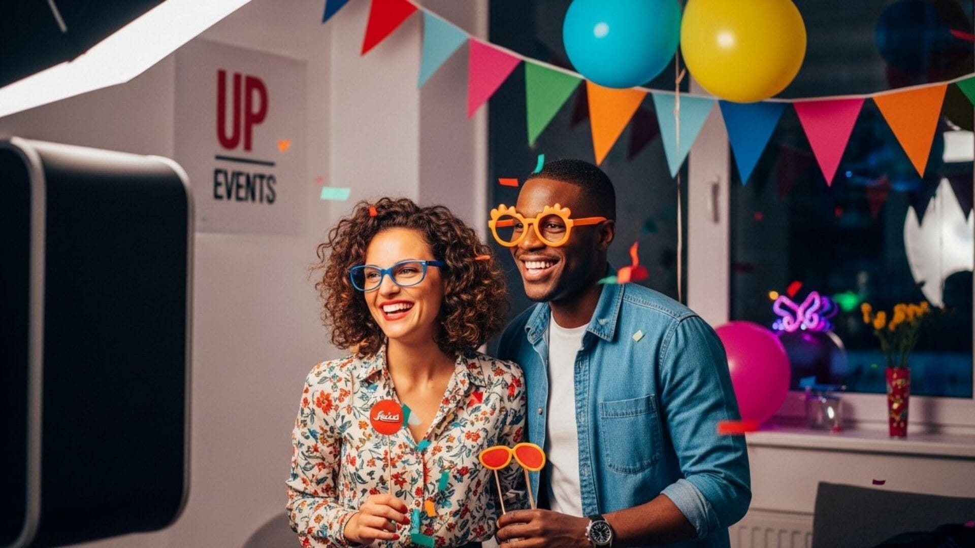 Company party ideas with photobooth at UP Events