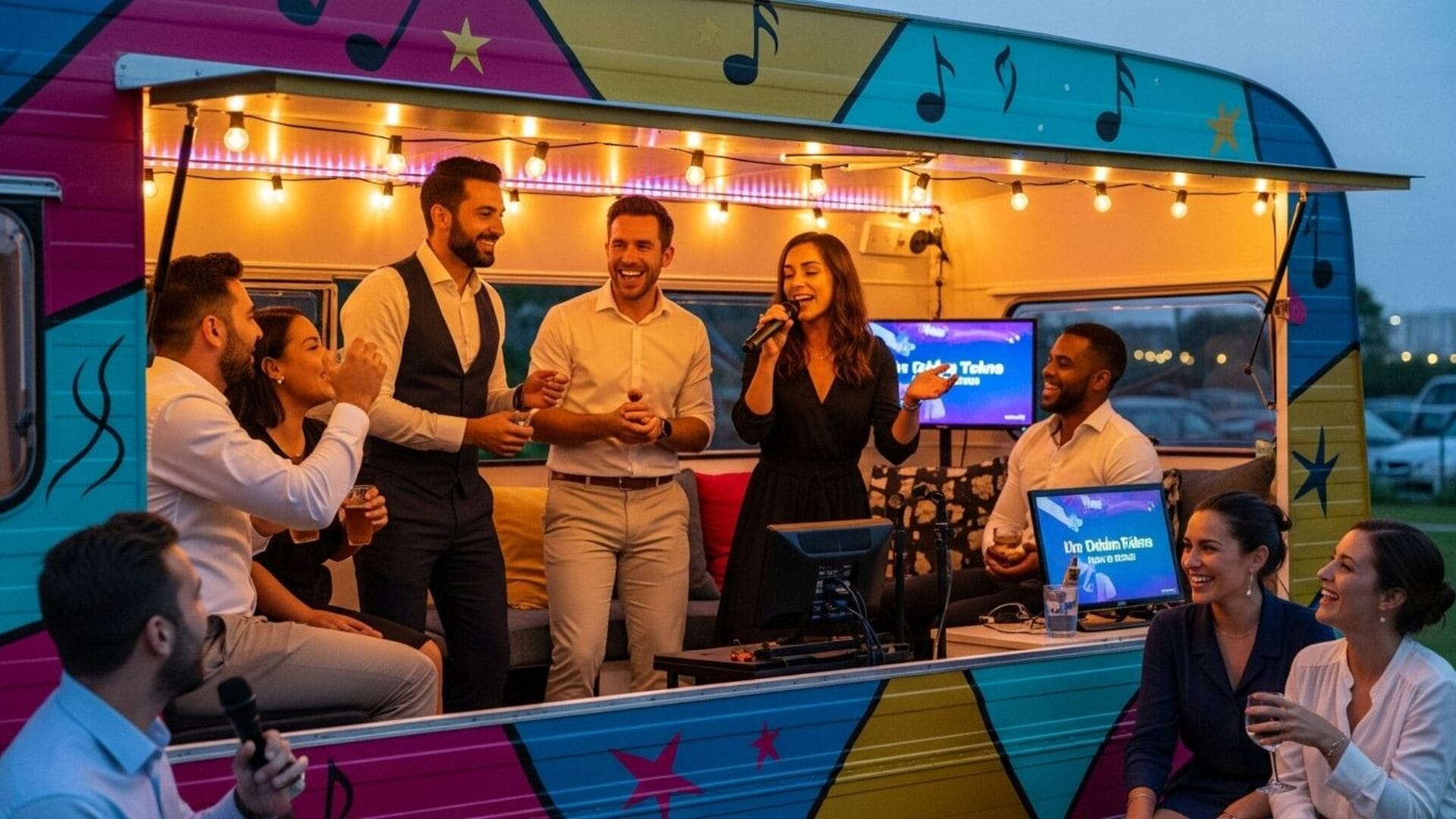 Karaoke Caravan corporate party concept explained