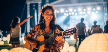 Customizing events with music and festival vibes